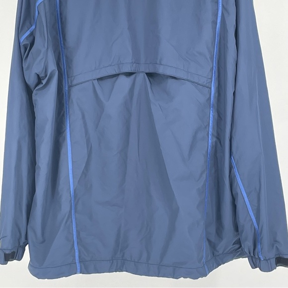 NIKE GOLF MEN’S FULL ZIP WIND JACKET WINDBREAKER LARGE BLUE ZIP DOWN - Picture 8 of 11